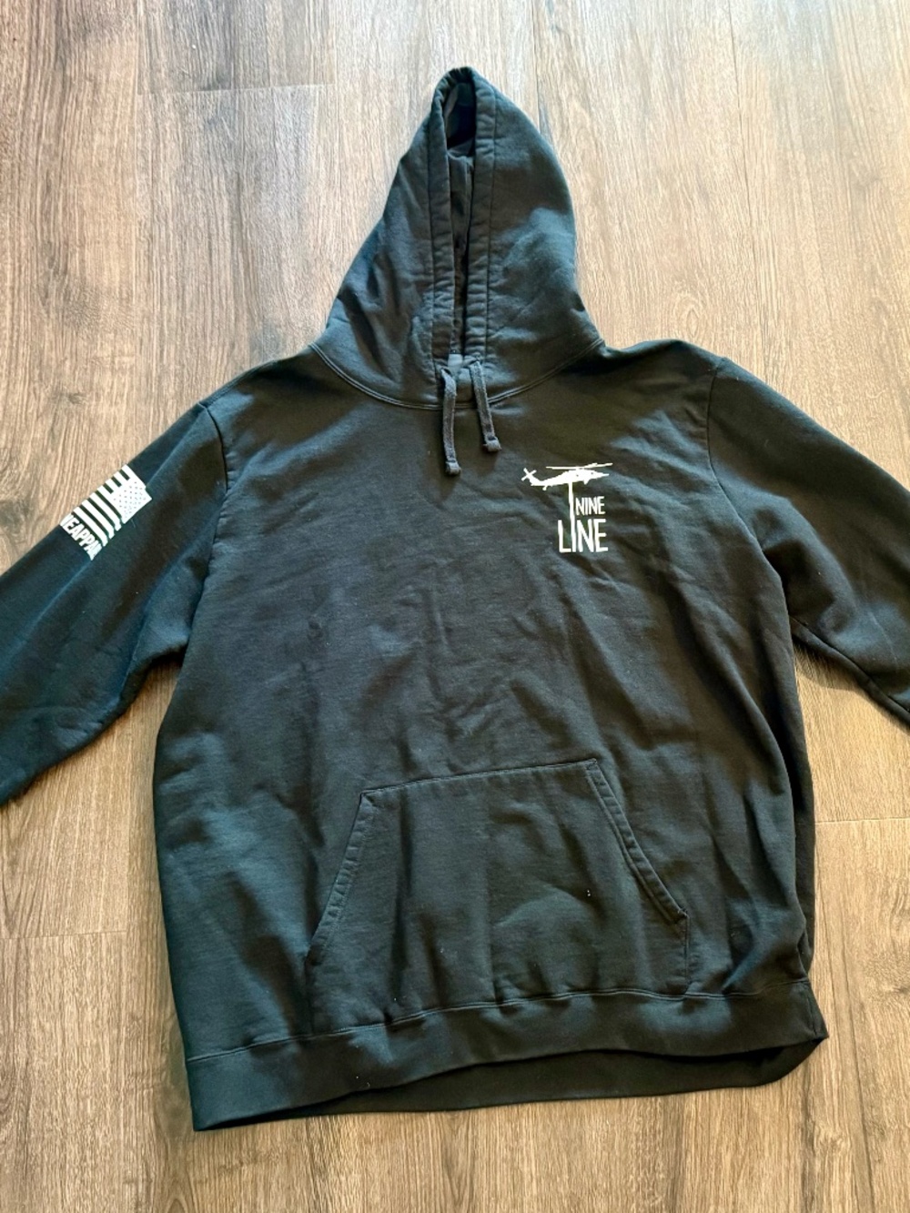 Nine Line Apparel Men's Big & Tall "Don't Tread On Me" Hoodie - Black - 3XL